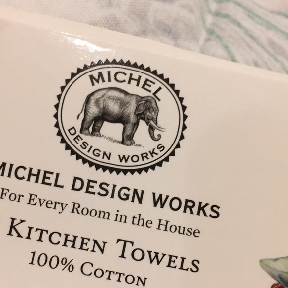 Michel Design Works Winter Pine Botanical Floral Cotton Kitchen Towel NWT - Picture 14 of 16